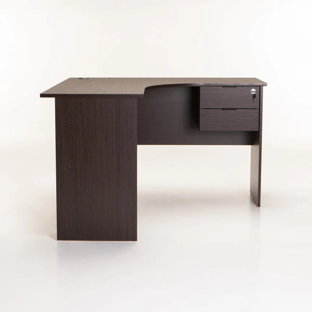 SOHO 120cm 2 DRAWER CORNER DESK - WENGE