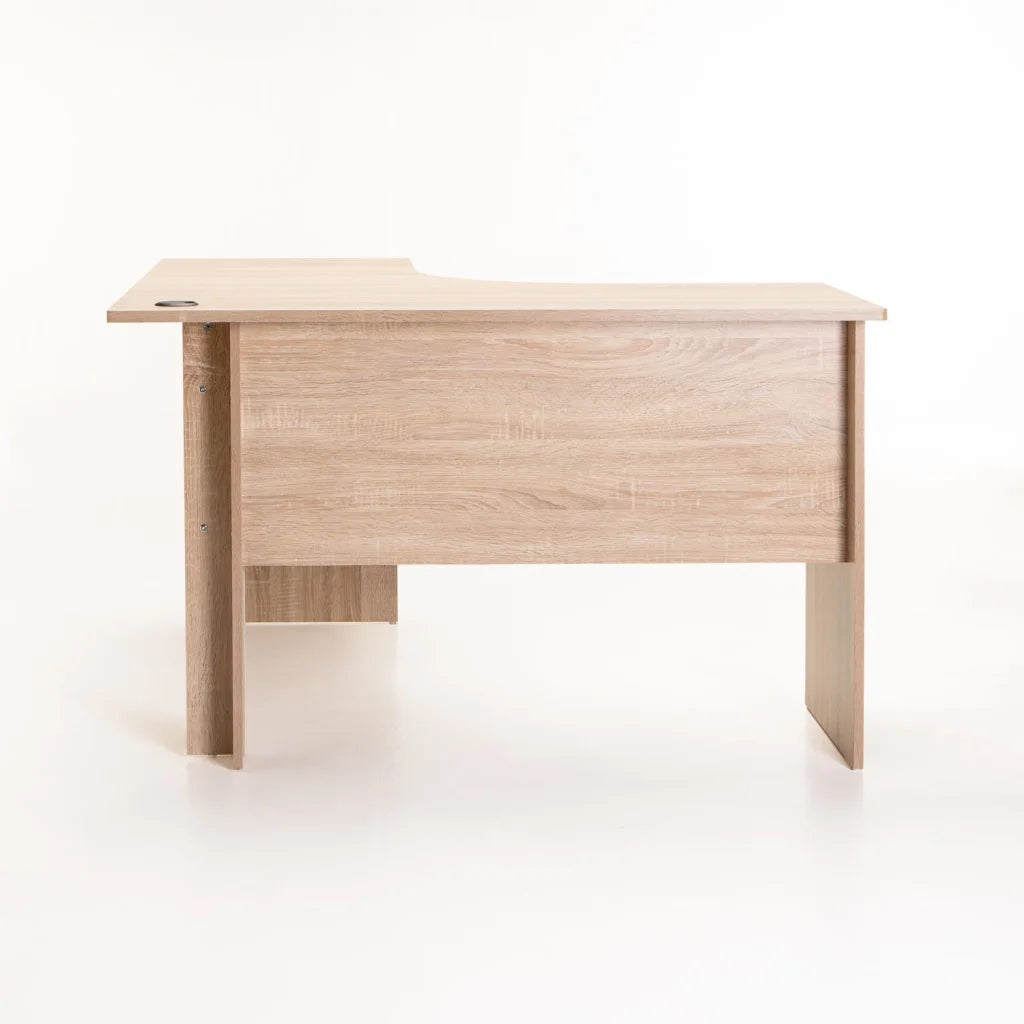 SOHO 120cm 2 DRAWER CORNER DESK - LIGHT OAK