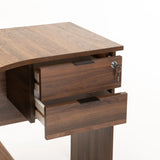 SOHO 120cm 2 DRAWER CORNER DESK - WALNUT