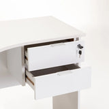 SOHO 120cm 2 DRAWER CORNER DESK - WHITE