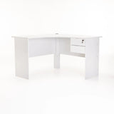 SOHO 120cm 2 DRAWER CORNER DESK - WHITE