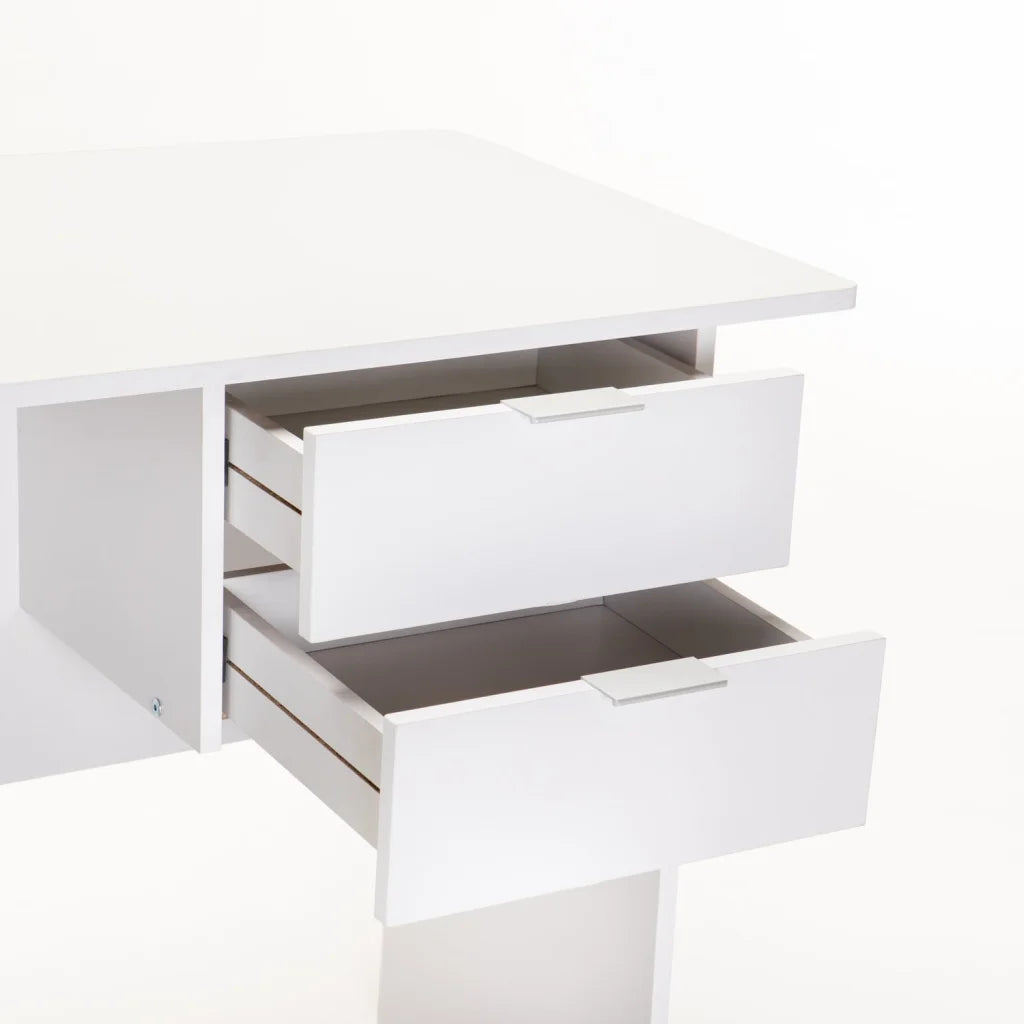 SOHO 120cm 2 DRAWER DESK - WHITE