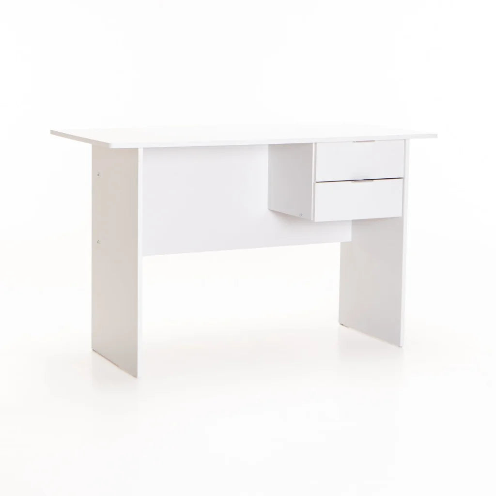 SOHO 120cm 2 DRAWER DESK - WHITE