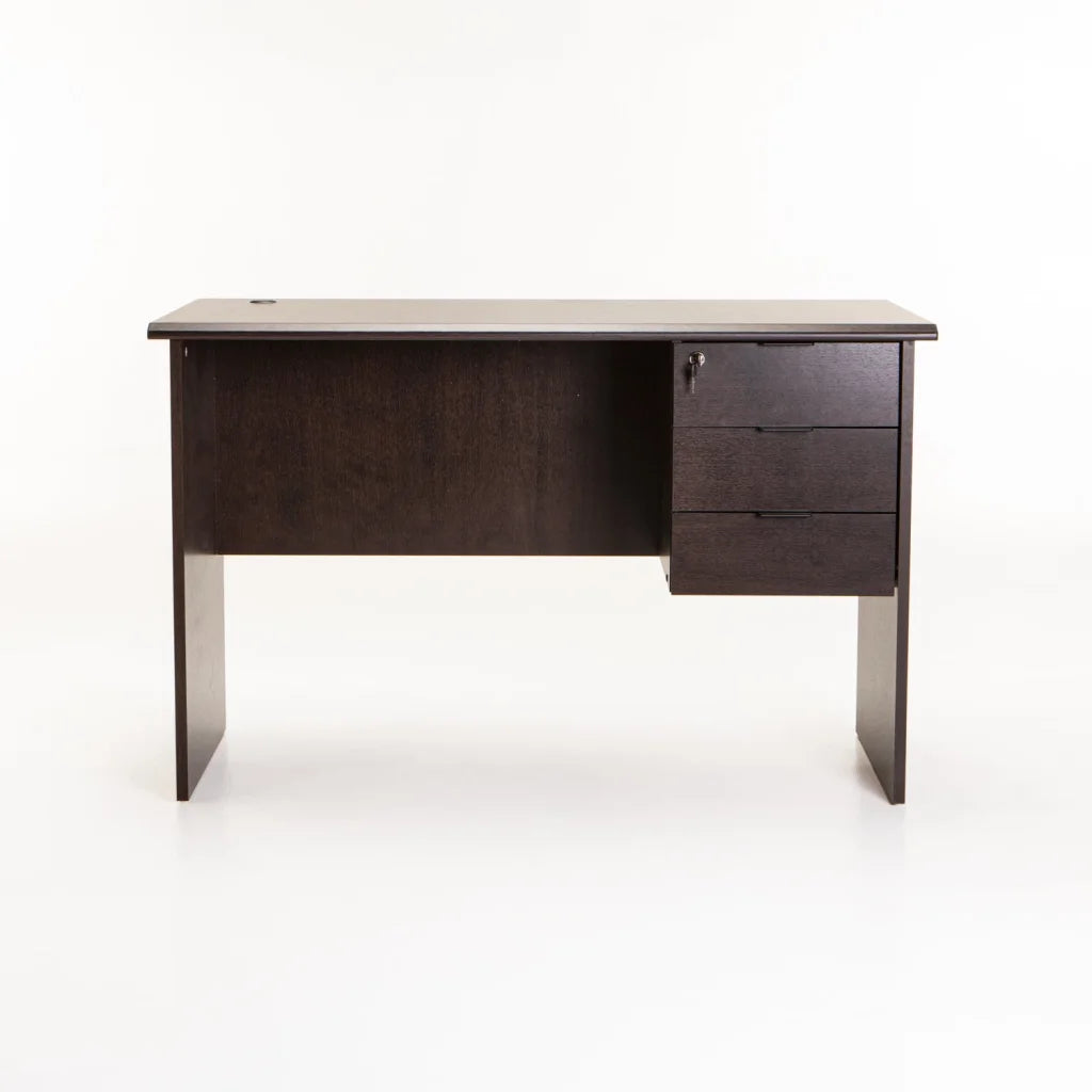 SOHO 120cm DELUXE 3 DRAWER DESK - WENGE