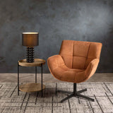 LAMP TABLE-BLACK BUBBLE BASE-BLACK