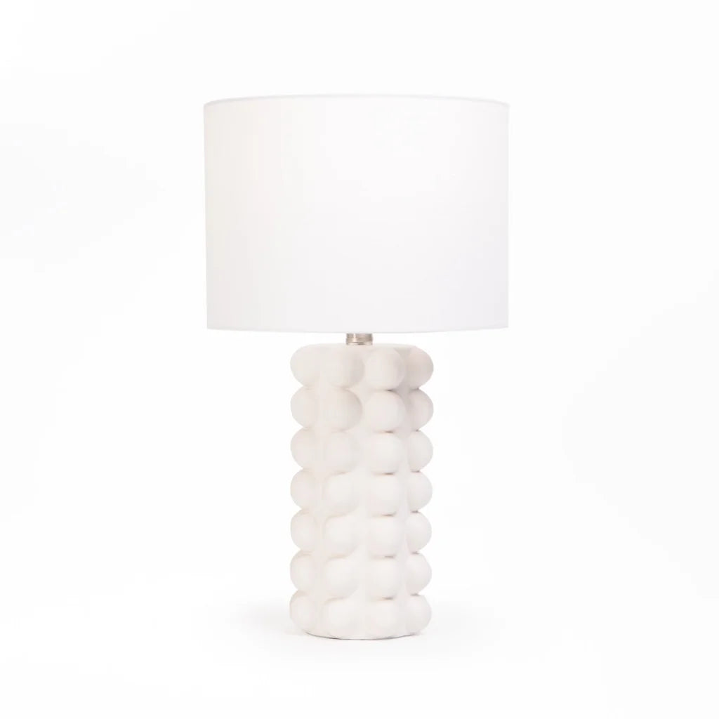 LAMP TABLE-WHITE