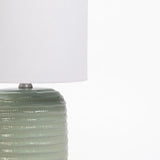 LAMP TABLE-CERAMIC-BASE-SAGE