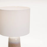 TABLE LAMP CERAMIC OMBRE WITH WHITE FABRIC SHADE