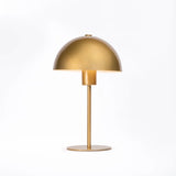TABLE LAMP   GOLD METAL DOME