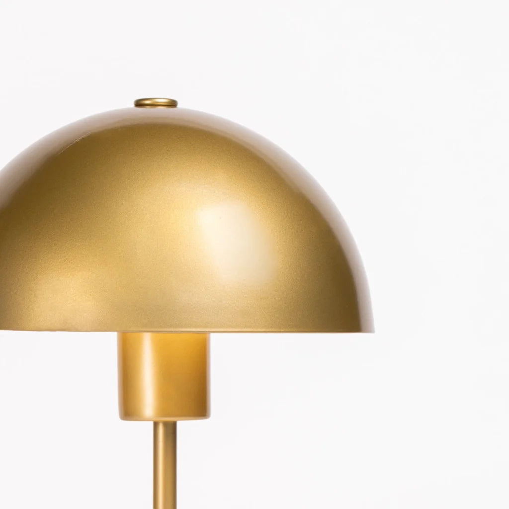 TABLE LAMP   GOLD METAL DOME