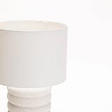 TABLE LAMP WHITE RIPPLE BASE