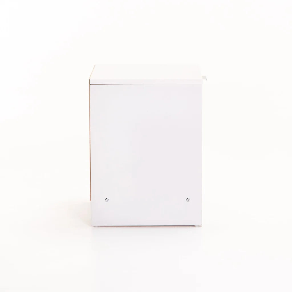 THETA 1 DRAWER PEDESTAL - WHITE/LIGHT OAK