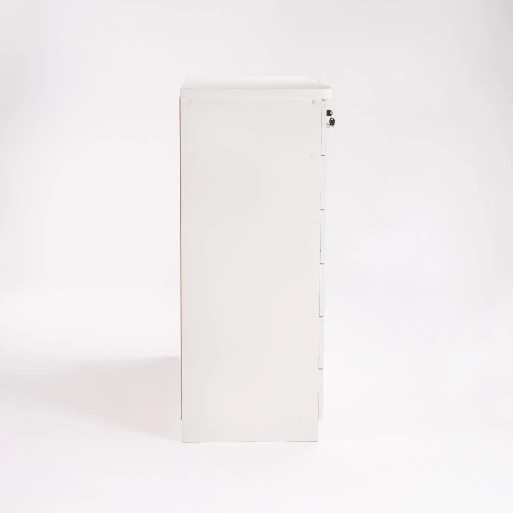 TITAN 7 DRAWER 1 DOOR CHEST - WHITE
