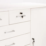 TITAN 7 DRAWER 1 DOOR CHEST - WHITE