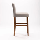 TOM FABRIC BARSTOOL - DARK GREY