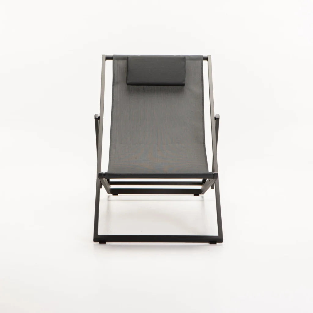 TULUM OUTDOOR SUN CHAIR - DARK GREY