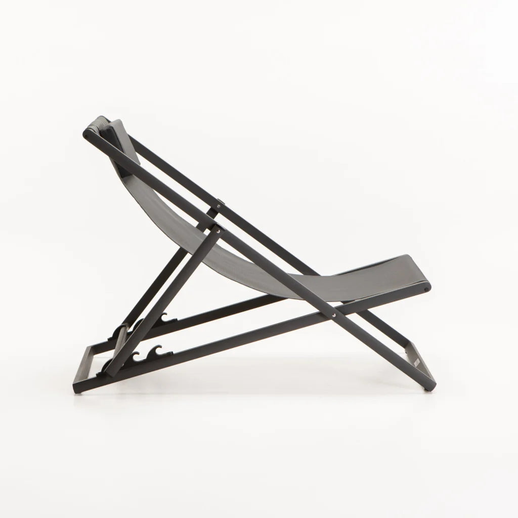 TULUM OUTDOOR SUN CHAIR - DARK GREY