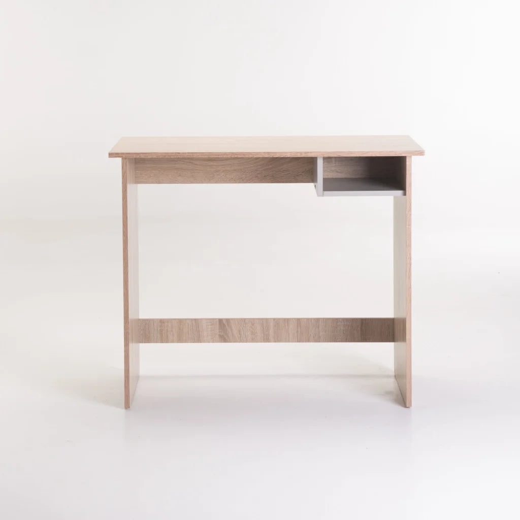 UNO 90cm DESK - LIGHT OAK/LIGHT GREY