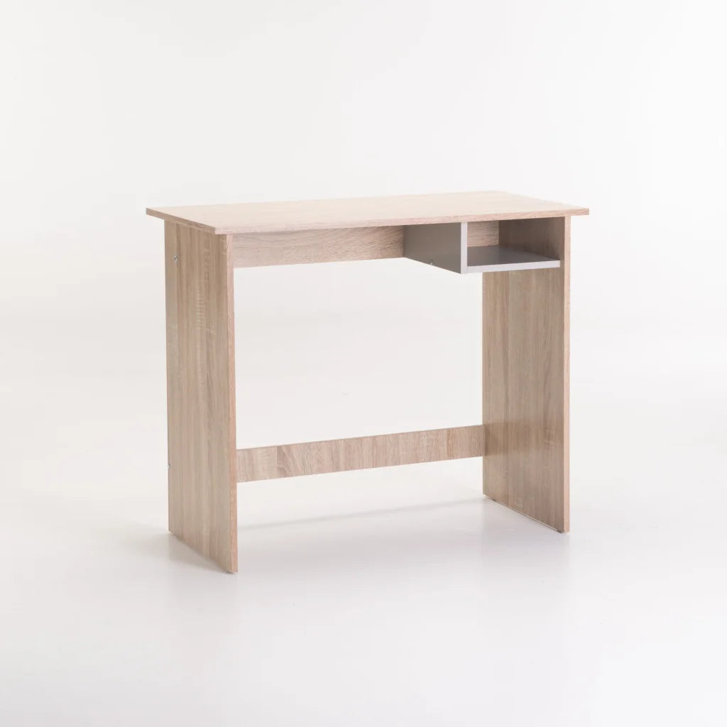 UNO 90cm DESK - LIGHT OAK/LIGHT GREY