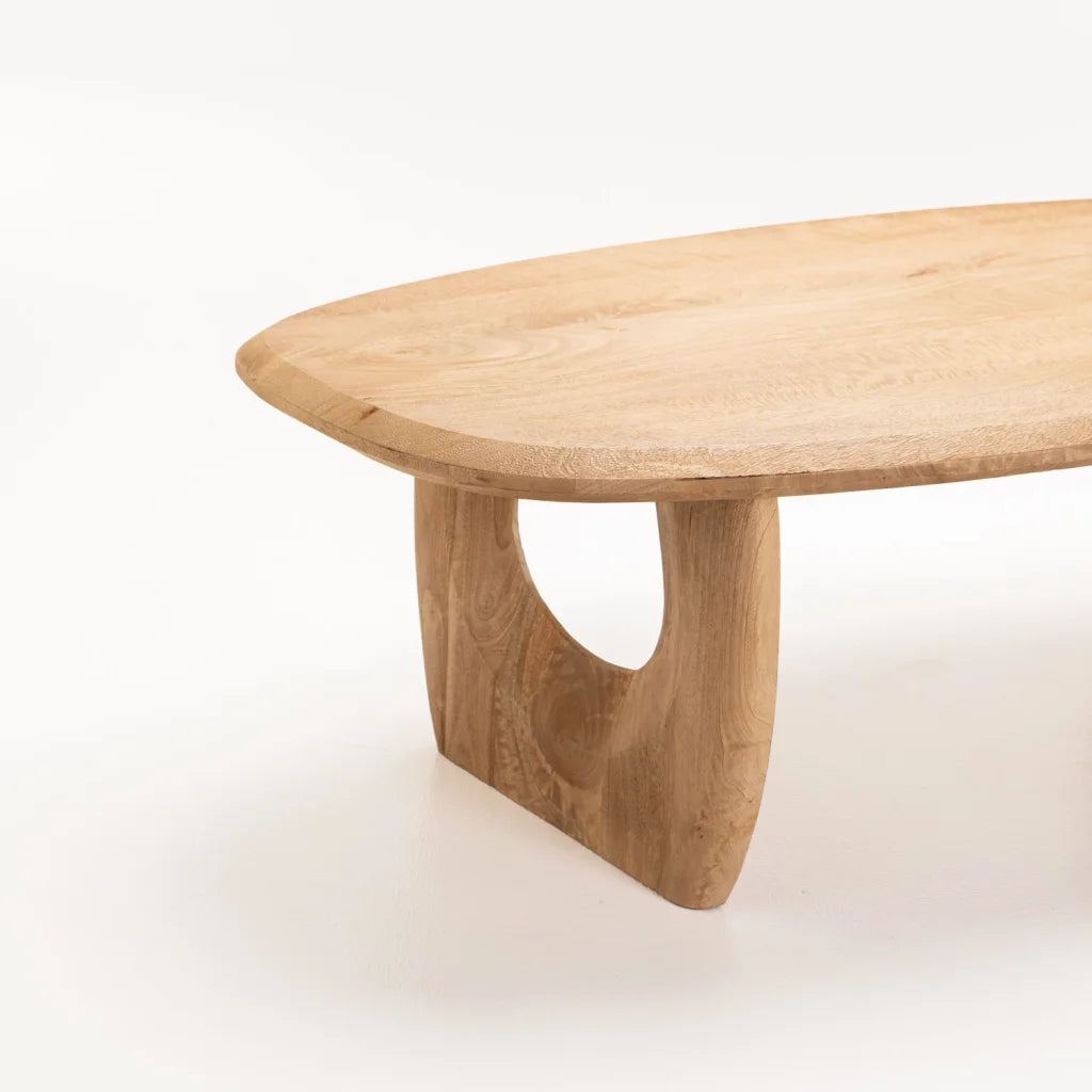 VEDA 130x70cm SOLID WOOD COFFEE TABLE