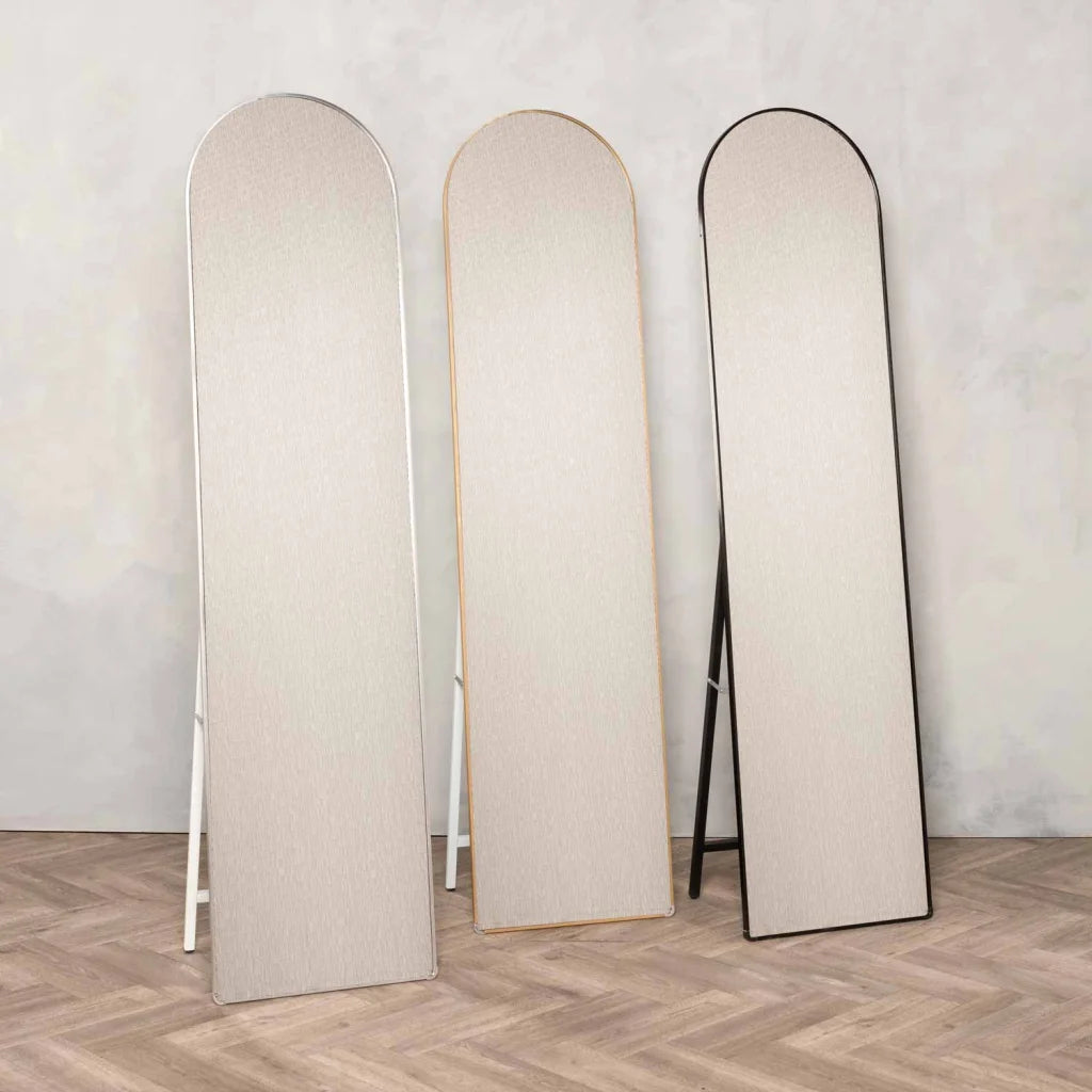 VEGA 160cm STANDING MIRROR - SILVER