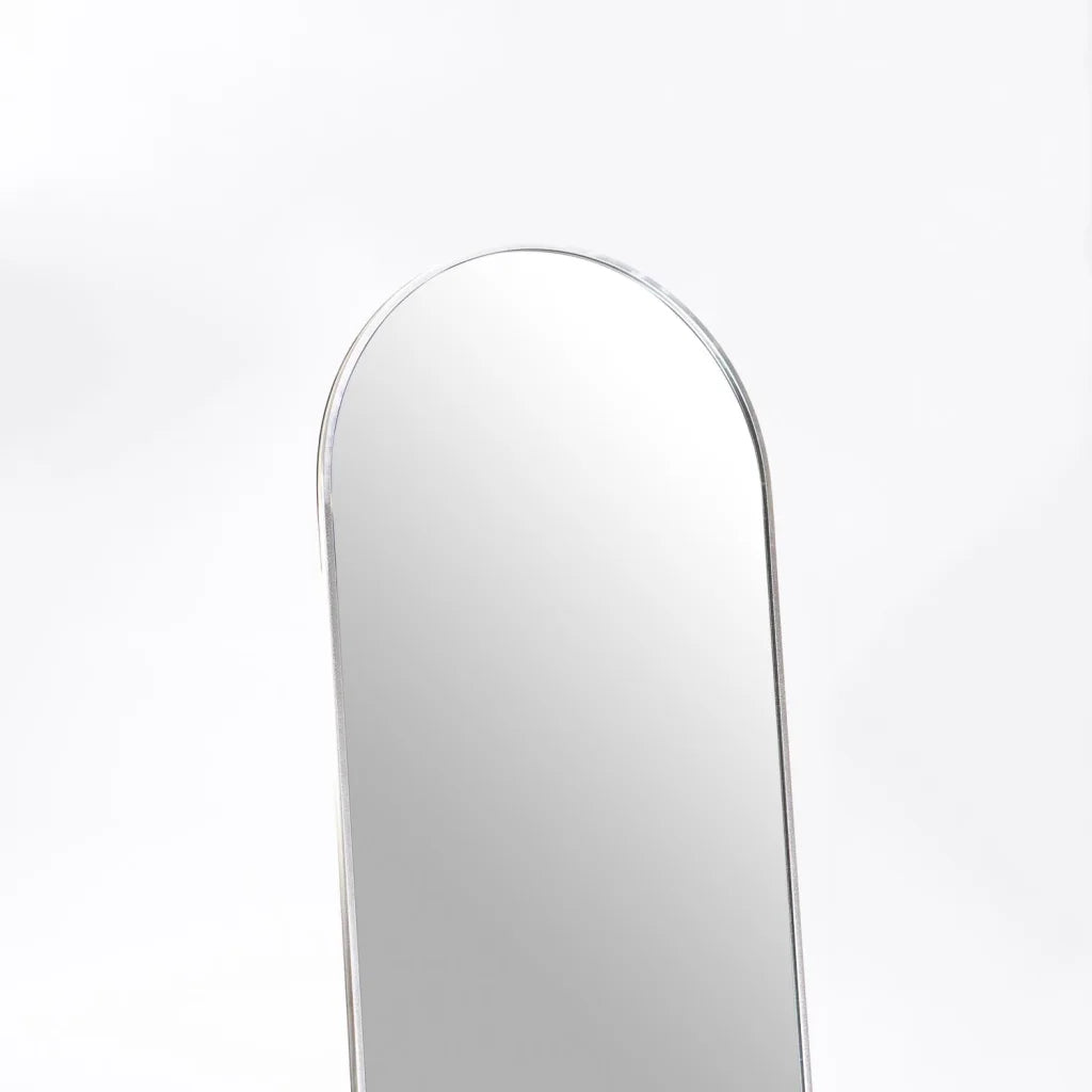 VEGA 160cm STANDING MIRROR - SILVER