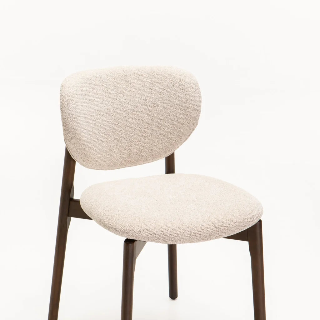 VIOLA WOODEN DINING CHAIR - WALNUT LEG