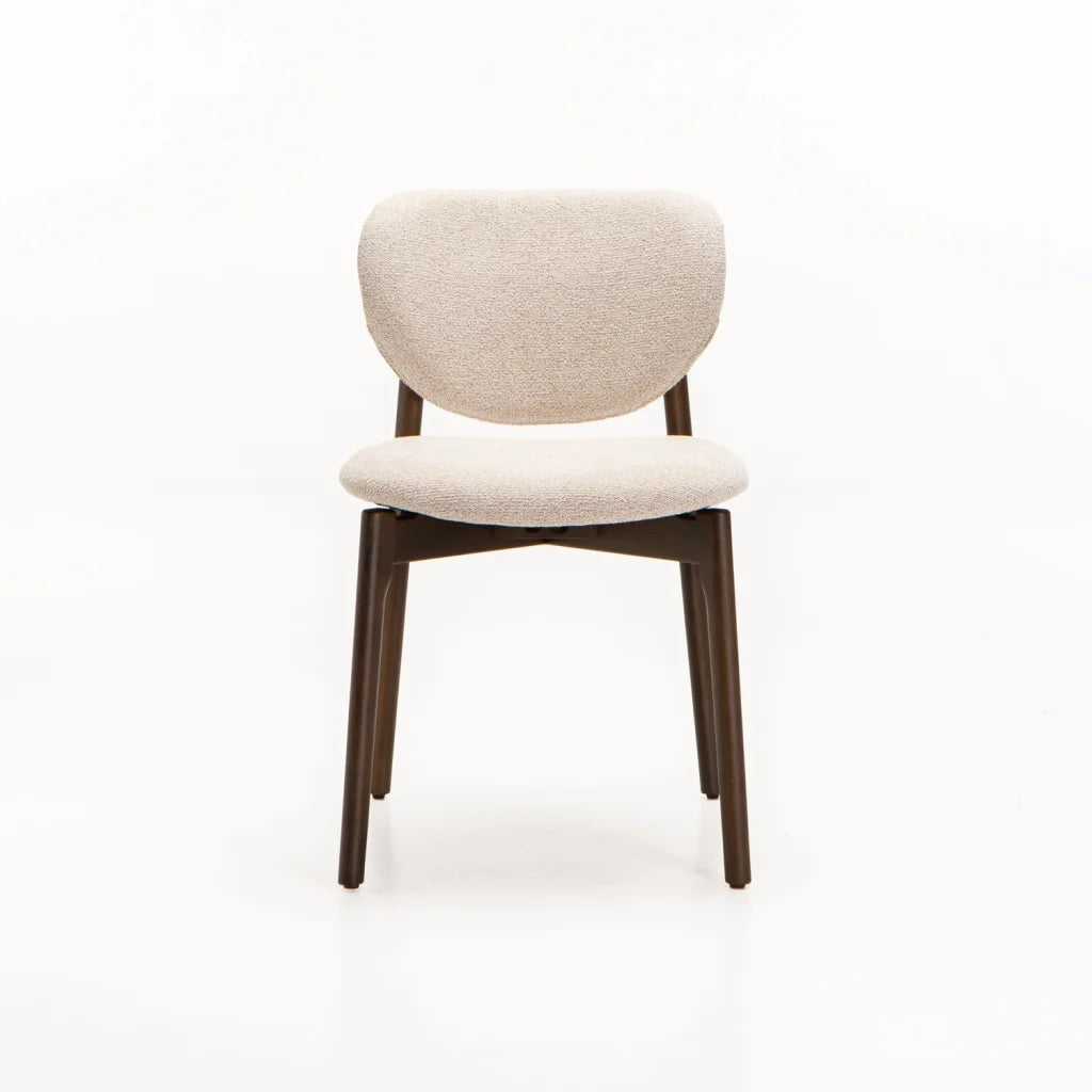 VIOLA WOODEN DINING CHAIR - WALNUT LEG