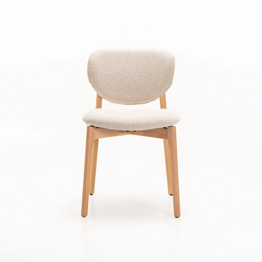 VIOLA WOODEN DINING CHAIR-NATURAL LEG