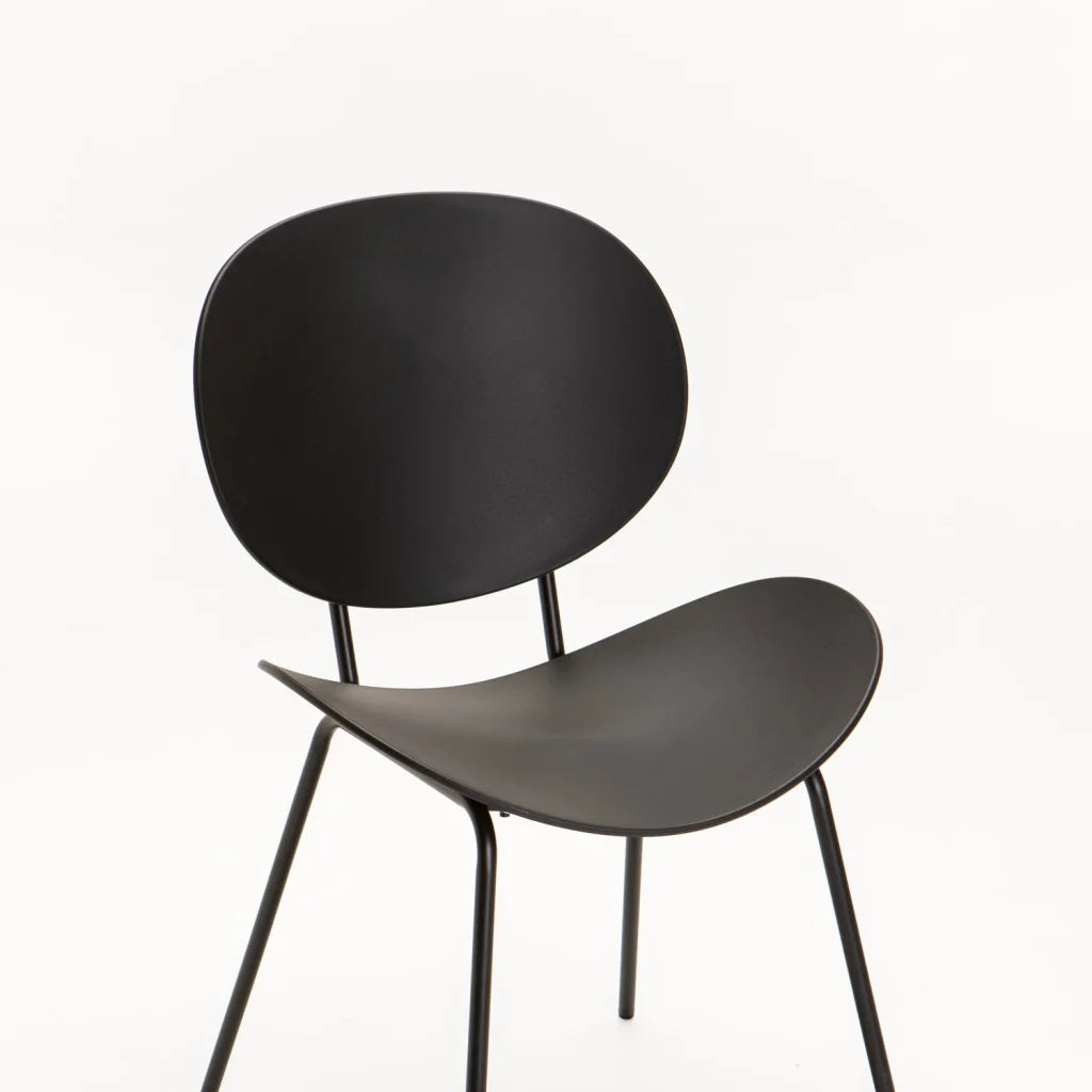 ZANE DINING CHAIR - BLACK