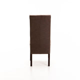 REX LEATHER TOUCH DINING CHAIR - WALNUT