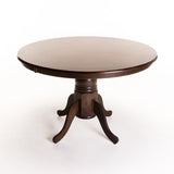OLIVER 120cm ROUND DINING TABLE - MAHOGANY