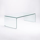 FLUTE 110x55cm 12MM TEMPERED GLASS COFFEE TABLE
