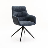 NAPLES FABRIC DINING CHAIR WITH ARMS