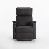 BO LEATHER TOUCH ARMCHAIR RECLINER - BROWN