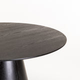 KIRBY 120cm ROUND DINING TABLE - BLACK