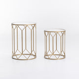 ICARUS SET OF 2 TABLES - GOLD