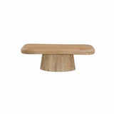 VANI 120x65cm SOLID WOOD COFFEE TABLE - LIGHT OAK
