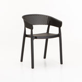 SAMUI CHAIR W/ARMS - BLACK