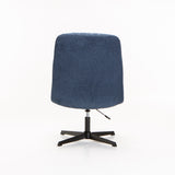 MACEY FABRIC CHAIR W/SWIVEL - BLUE