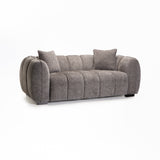 CHLOE FABRIC 2 SEATER - GREY