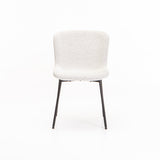 INDIE BOUCLÉ FABRIC DINING CHAIR - CREAM