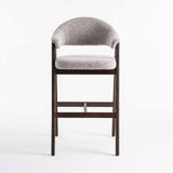 ALORA WOODEN KITCHEN STOOL - LATTE