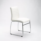 MIA LEATHER TOUCH CHROME DINING CHAIR