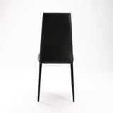 BENNY LEATHER TOUCH DINING CHAIR - BLACK