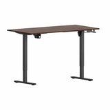 ELECTRIC ADJ SIT-STAND DESK-DARK WALNUT/BLACK