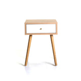 SORRENTO 1 DRAWER PEDESTAL - OAK/WHITE