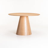 KIRBY 120cm ROUND DINING TABLE - OAK