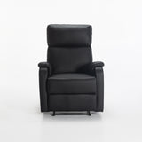 BO LEATHER TOUCH ARMCHAIR RECLINER - BLACK
