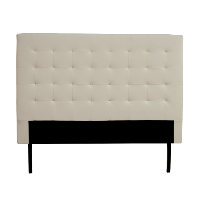 DANI LEATHER TOUCH QUEEN HEADBOARD - WHITE